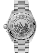 Load image into Gallery viewer, Cinturino in caucciù con rivestimento ciano e fibbia in acciaio O-MEGASTEEL dell’Omega Seamaster Planet Ocean 6000M 45,5 mm.
