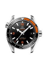 Load image into Gallery viewer, Lunetta girevole unidirezionale in ceramica nera lucida con scala graduata Liquidmetal™ e profilo laterale della cassa in acciaio da 43,5 mm.
