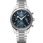 Load image into Gallery viewer, Quadrante bordeaux dell&#39;Omega Speedmaster &#39;57 con indici rodiati, lancette Broad Arrow con Super-LumiNova bianca, datario a ore 6 e contatori cronografici a ore 3 e 9

