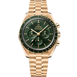 Load image into Gallery viewer, Quadrante verde “step dial” PVD con indici applicati e lancette stile “Moonwatch” dell’Omega Speedmaster Moonwatch Professional 42 mm 310.60.42.50.10.001.
