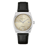Bulova Frank Sinatra 96B483 - cassa acciaio - cinturino pelle nero - quadrante champagne con datario