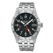 Seiko 5 Sports SSK023K1 - bracciale e cassa acciaio - quadrante nero con datario e funzione GMT