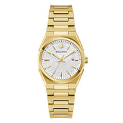 Bulova Classics 97M123 - bracciale e cassa acciaio dorato - quadrante argento con datario