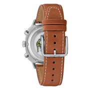 Bulova Military 96B482 - cassa acciaio - cinturino pelle marrone - quadrante verde con cronografo e datario