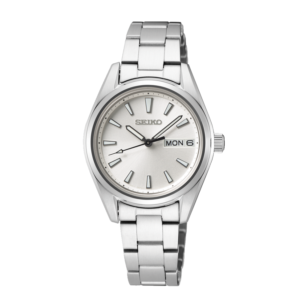 Seiko Classic SUR349P1 - bracciale e cassa acciaio - quadrante argento con datario