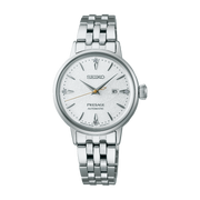 Seiko Presage Cocktail SRE017J1 - bracciale e cassa acciaio - quadrante argento con diamanti
