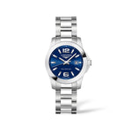 Load image into Gallery viewer, Longines Conquest L3.376.4.96.6 - cassa e bracciale acciaio - quadrante blu con datario