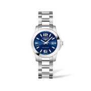 Longines Conquest L3.376.4.96.6 - cassa e bracciale acciaio - quadrante blu con datario