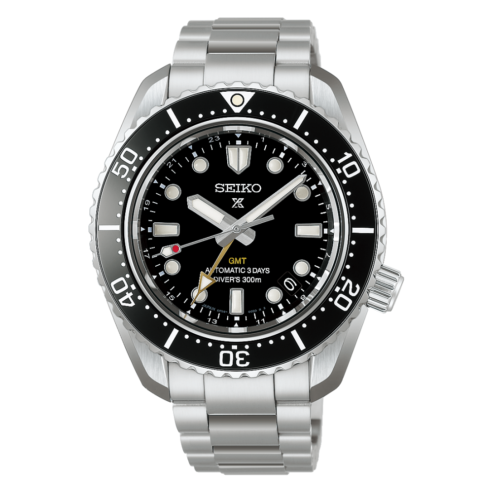 Seiko Prospex Diver’s Watch 1968 Heritage GMT HBC002J1 - cassa e bracciale acciaio - lunetta in ceramica - quadrante nero con funzione GMT