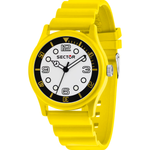 Load image into Gallery viewer, Sector H2O R3251318008 - cassa acciaio gialla - cinturino plastica gialla - quadrante bianco/nero