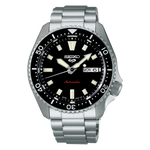 Load image into Gallery viewer, Seiko 5 sports SRPL85K1 - bracciale e cassa acciaio - quadrante nero con datario
