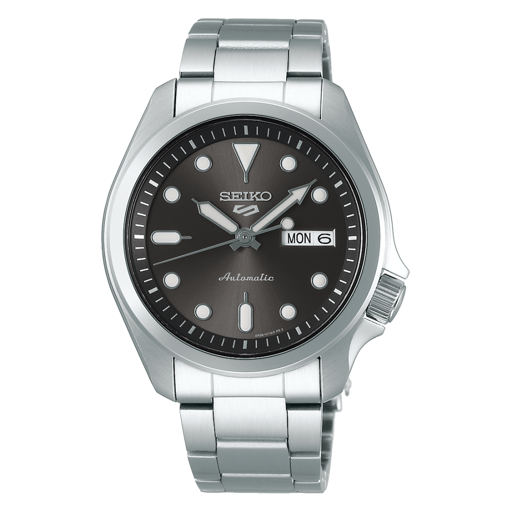 Seiko 5 sports SRPD55K1 - bracciale e cassa acciaio - quadrante nero con datario