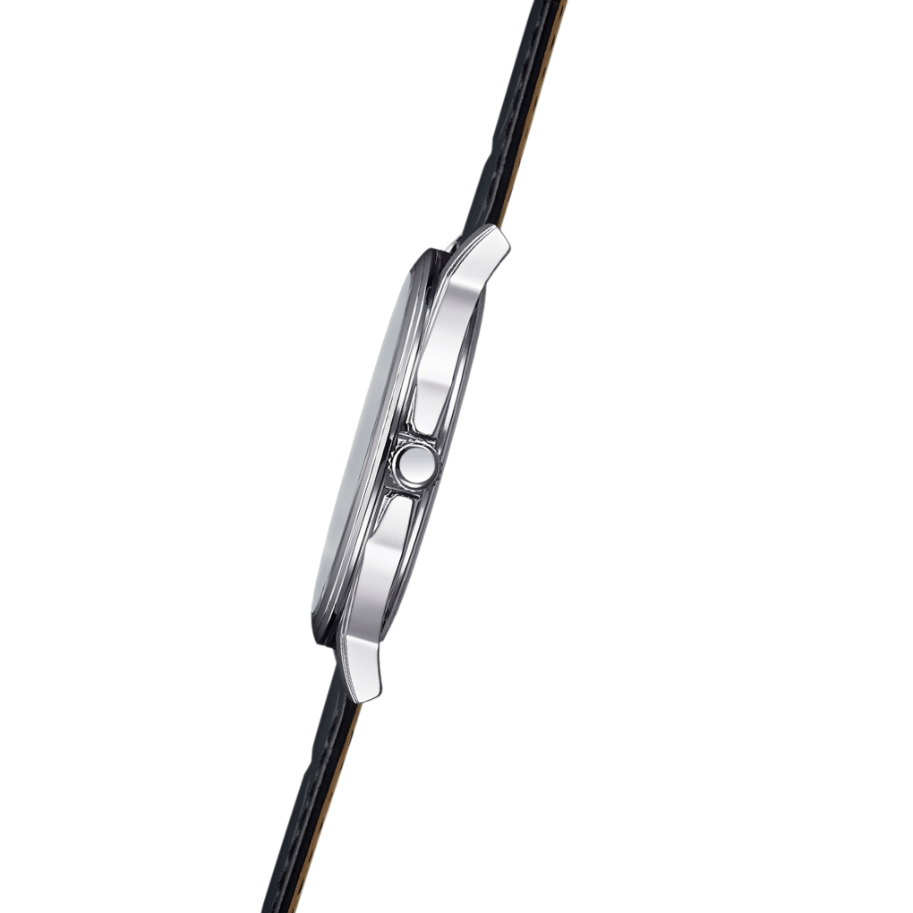 Cassa tonda in acciaio inox da 39 mm con vetro minerale antigraffio e corona zigrinata dell'orologio Festina Classics