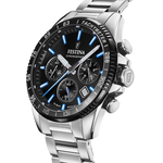 Load image into Gallery viewer, Cassa rotonda in acciaio inox nero opaco da 45 mm con vetro minerale antigraffio dell&#39;orologio Festina Timeless Chronograph F20560/5
