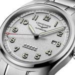 Load image into Gallery viewer, Bracciale in acciaio inossidabile con chiusura deployante a tripla sicurezza e meccanismo di apertura a pressione dell&#39;orologio Longines Spirit
