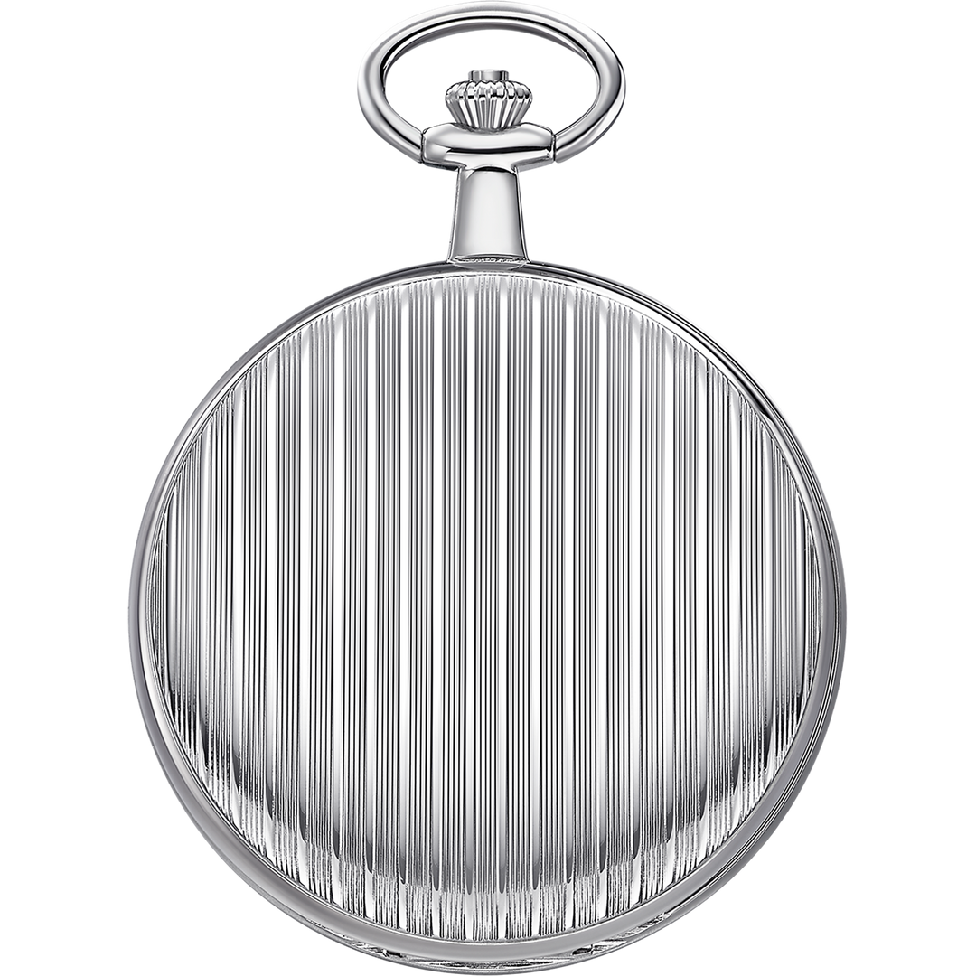 Cassa rotonda in acciaio inox argentato dal diametro di 49 mm con corona a pulsante dell'orologio da tasca Festina Bolsillo