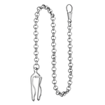 Load image into Gallery viewer, Catena in acciaio inox argentato con gancio per orologio da tasca Festina Bolsillo
