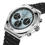 Load image into Gallery viewer, Breitling Chronomat B01 Chronograph 42 PB0158101C1S1 - cassa acciaio/platino - cinturino caucciù nero - quadrante azzurro con cronografo e datario