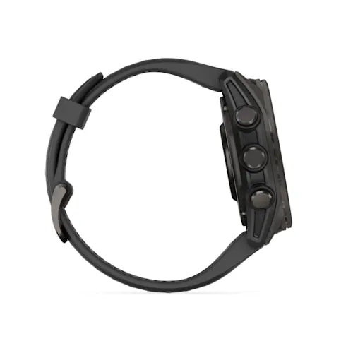 Garmin Fēnix® 8 - 43 mm 010-02903-21 - cinturino silicone nero - cassa resina nera - quadrante multifunzionale nero