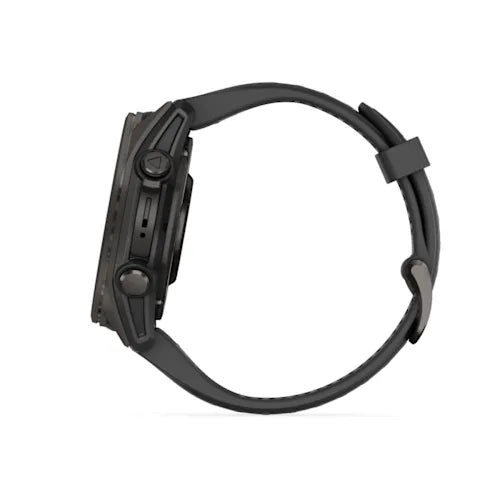 Garmin Fēnix® 8 - 43 mm 010-02903-21 - cinturino silicone nero - cassa resina nera - quadrante multifunzionale nero