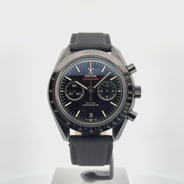 OMEGA Speedmaster Dark Side of the Moon ref. 212.30.41.20.01.003 - cassa ceramica nera - cinturino pelle nero - quadrante nero con cronografo e datario