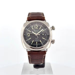 Load and play video in Gallery viewer, PANERAI Radiomir PAM00098 GMT Alarm 42mm - cassa acciaio - cinturino pelle marrone - quadrante nero con datario, funzione GMT e allarme