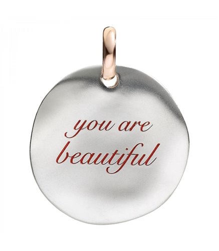Queriot Pendente moneta F12A03M0112 you are beautiful