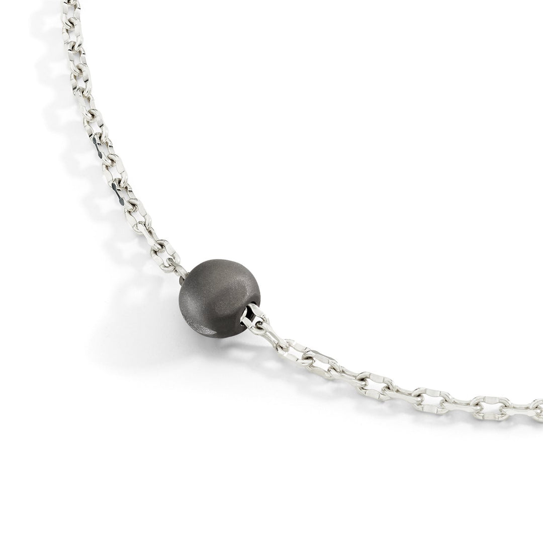DoDo Collana pepita argento & titanio DCC5006-PEPIT-0AGTI