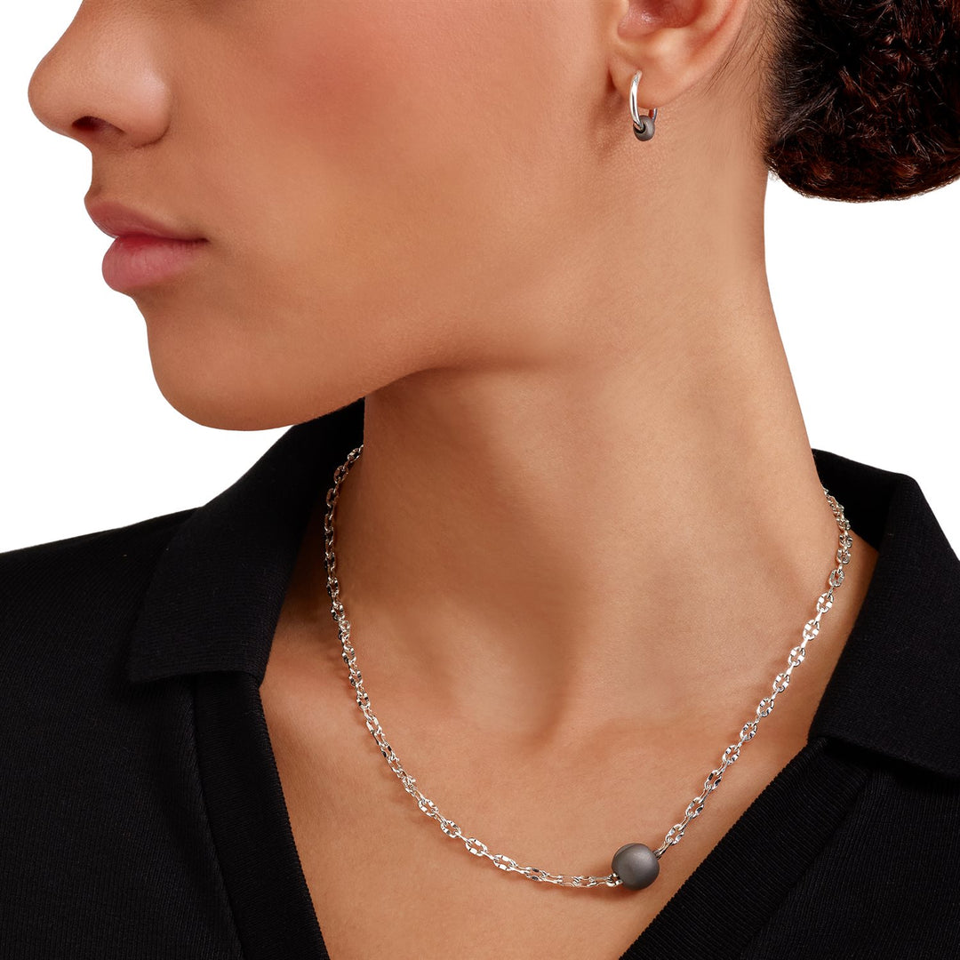 DoDo Collana pepita argento & titanio DCC5006-PEPIT-0AGTI