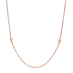 Load image into Gallery viewer, DoDo Collana Sautoir DCC0005-KNOT0-0009R - oro rosa 9kt