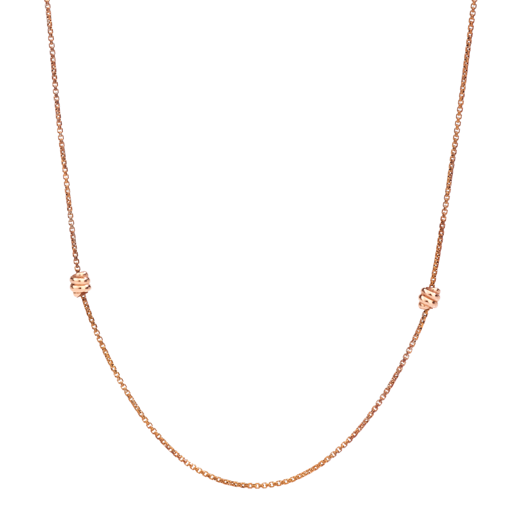 DoDo Collana Sautoir DCC0005-KNOT0-0009R - oro rosa 9kt