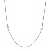 DoDo Collana Sautoir DCC0005-KNOT0-0009R - oro rosa 9kt