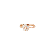 DoDo Anello fiore in oro rosa, smalto e diamante DAC3004-FLOWS-EBB9R