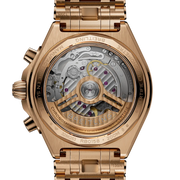 Breitling Chronomat B01 Chronograph 42 RB0158101Q1R1 - cassa e bracciale oro rosa 19kt - quadrante marrone con cronografo e datario - fondello