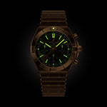 Load image into Gallery viewer, Breitling Chronomat B01 Chronograph 42 RB0158101Q1R1 - cassa e bracciale oro rosa 19kt - quadrante marrone con cronografo e datario