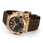 Load image into Gallery viewer, Breitling Chronomat B01 Chronograph 42 RB0158101Q1S1 - cassa oro rosa 18kt - cinturino caucciù marrone - quadrante marrone con cronografo e datario