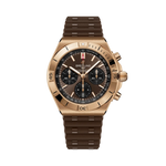 Load image into Gallery viewer, Breitling Chronomat B01 Chronograph 42 RB0158101Q1S1 - cassa oro rosa 18kt - cinturino caucciù marrone - quadrante marrone con cronografo e datario