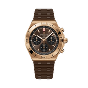 Breitling Chronomat B01 Chronograph 42 RB0158101Q1S1 - cassa oro rosa 18kt - cinturino caucciù marrone - quadrante marrone con cronografo e datario