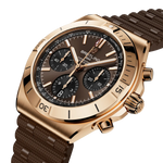 Load image into Gallery viewer, Breitling Chronomat B01 Chronograph 42 RB0158101Q1S1 - cassa oro rosa 18kt - cinturino caucciù marrone - quadrante marrone con cronografo e datario