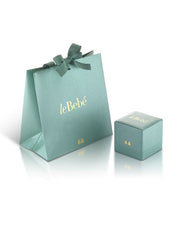 Le Bebé Ciondolo con sagoma bimba in oro bianco LBB004 - box