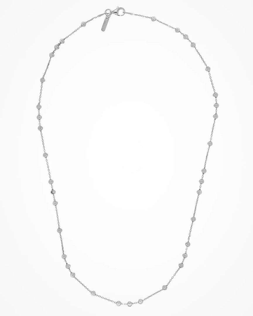 Desmos Collana in argento Station Moon 3+1 2768 - argento rodiato