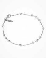Load image into Gallery viewer, Desmos Bracciale in argento Station Moon 3+1 2744 - bianco