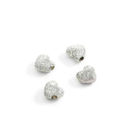 Load image into Gallery viewer, DoDo Componente cuore argento diamantato DUC6001-HEART-000AG