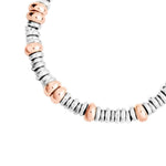 Load image into Gallery viewer, DoDo Bracciale rondelle in argento e oro rosa DBC4001-RONDE-00RAG