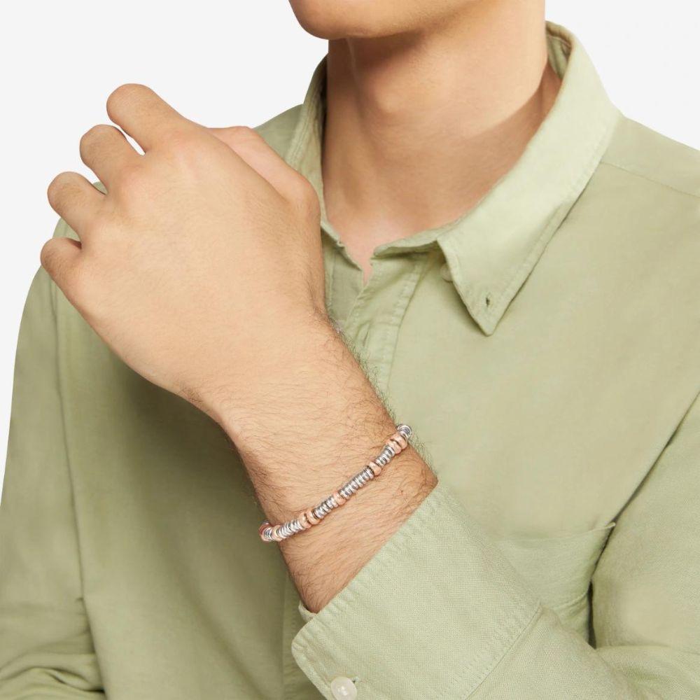 DoDo Bracciale rondelle in argento e oro rosa DBC4001-RONDE-00RAG