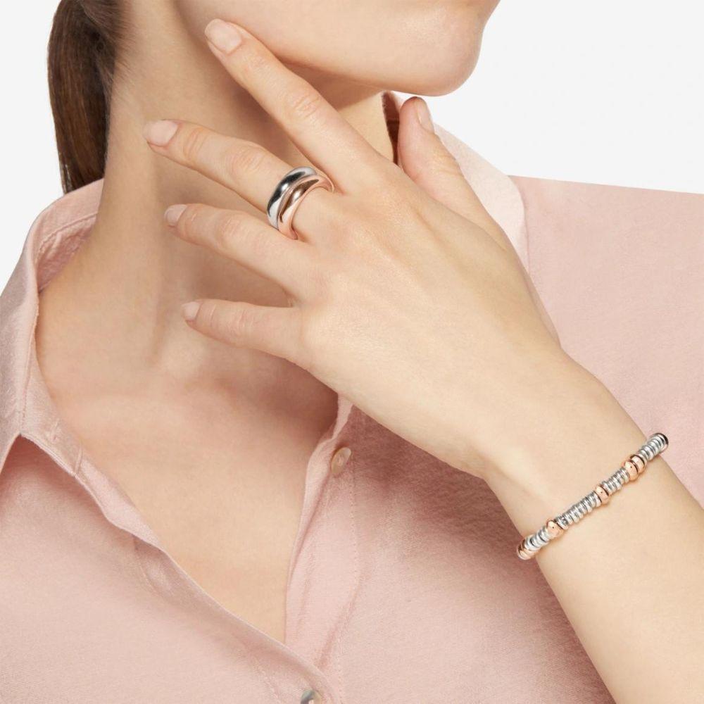 DoDo Bracciale rondelle in argento e oro rosa DBC4001-RONDE-00RAG