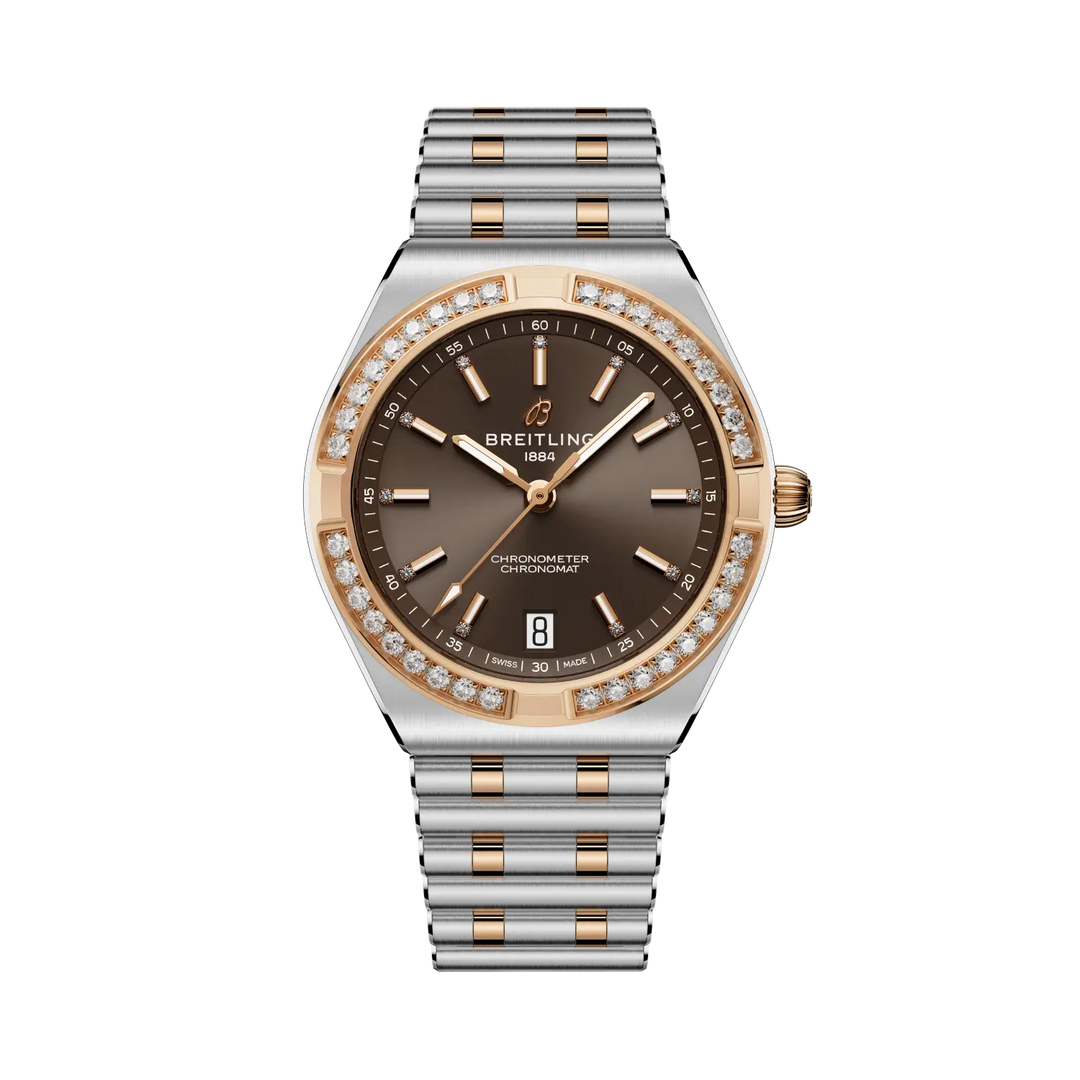 Breitling Chronomat Automatic 36 U10320591Q1U1 - cassa e bracciale acciaio e oro rosa 18kt - quadrante marrone con datario