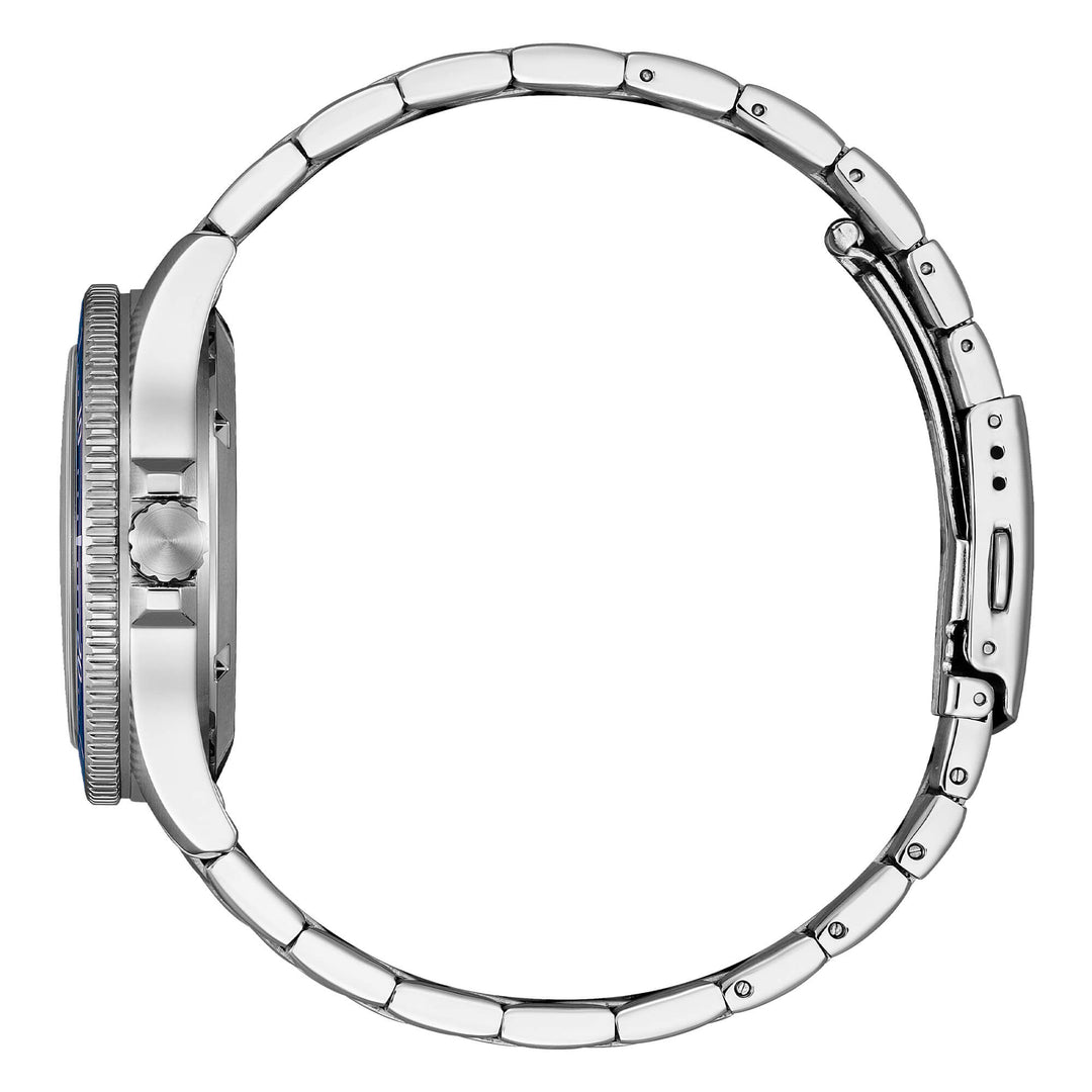 Vagary Aqua G.Matic 40mm IX3-319-73 - cassa e bracciale acciaio - quadrante e ghiera blu - datario