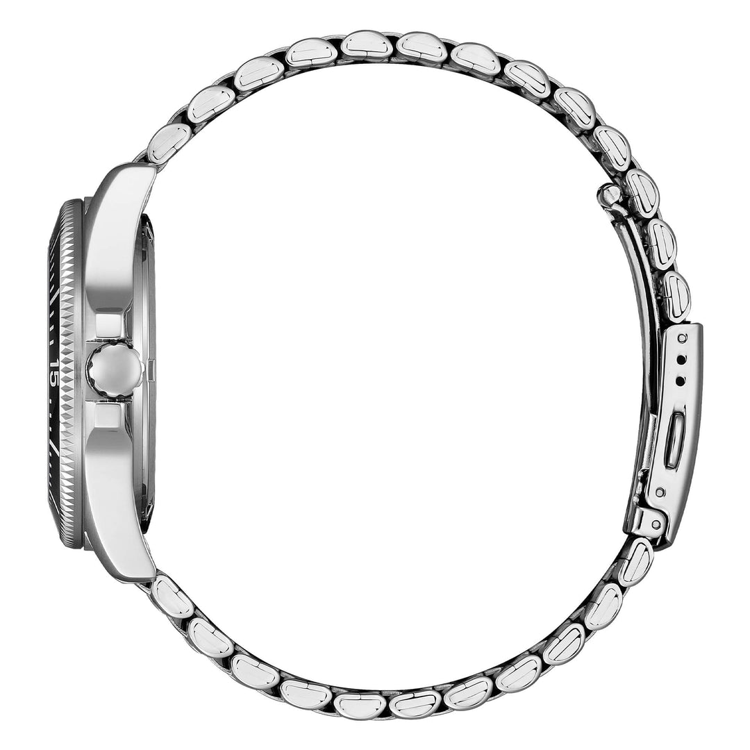 Vagary Aqua39 Solotempo VD5-317-51 - cassa e bracciale acciaio - quadrante e ghiera neri - datario