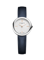 Load image into Gallery viewer, Baume &amp; Mercier Joia de Baume &amp; Mercier 10847 - cassa acciaio - cinturino pelle blu - quadrante argento